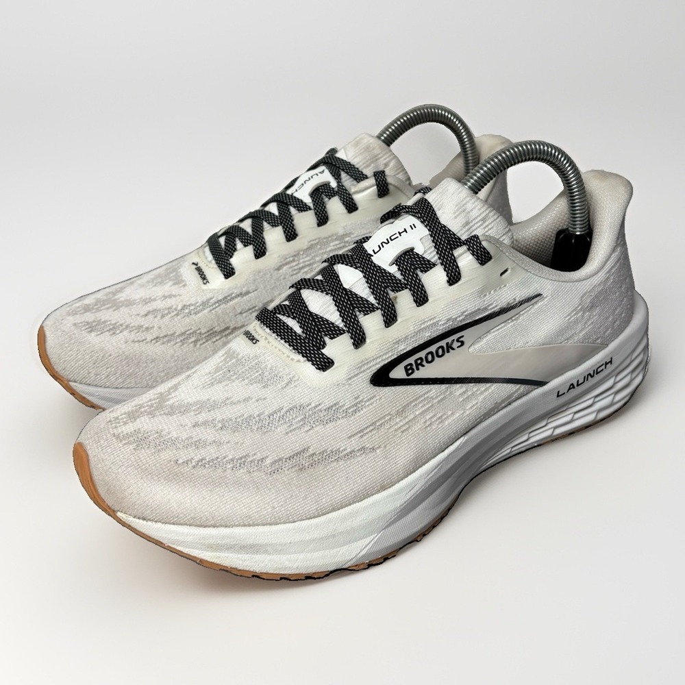 Brooks Launch 11 Womens Running Shoes White Sneakers Sz 8.5 1204391B135